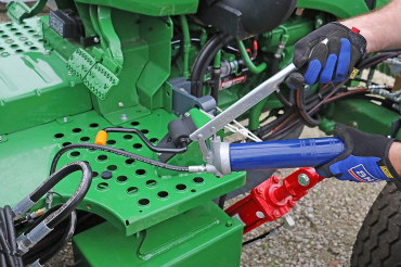 Ручной рычажный смазочный шприц Lincoln 1147, тяжёлой серии, до 690 бар, шланг 18"