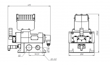 Сдвоенный клапан безопасности тормоза DM2DDC85G21